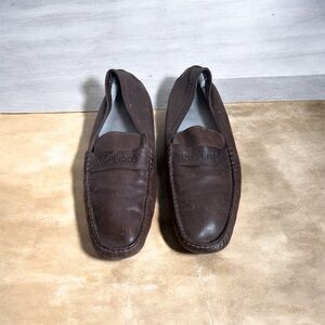 Gianfranco Ferre Dark Brown Leather Loafers